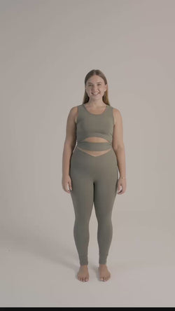 Image of The Cutting Edge Top in Olive